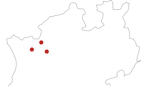 Regionale Karte - Einsatzgebiete